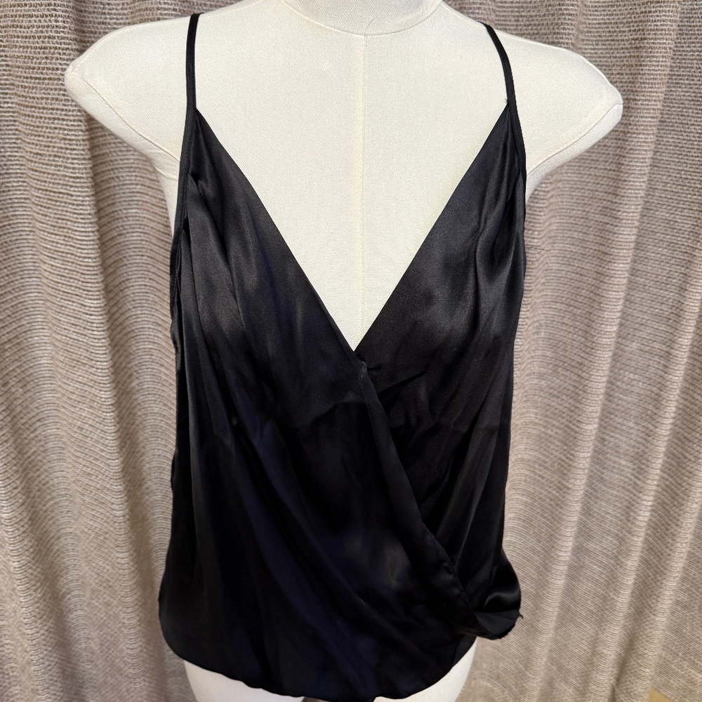 Amanda Uprichard Silk Tank | Black | XS